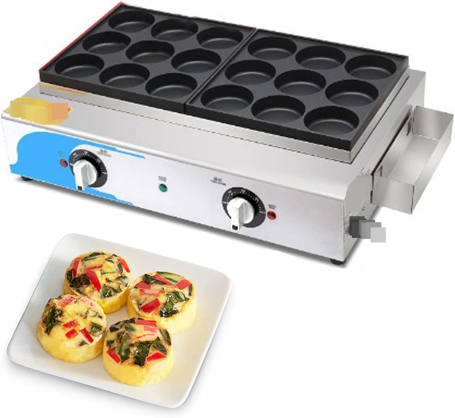 Ekspres do naleśników na jajka, Nieprzywierający kuchenka śniadaniowa, Zdrowy omlet i grill z kanapką, Wygodne urządzenie kuchenne, łatwe gotowanie, łatwe czyszczenie