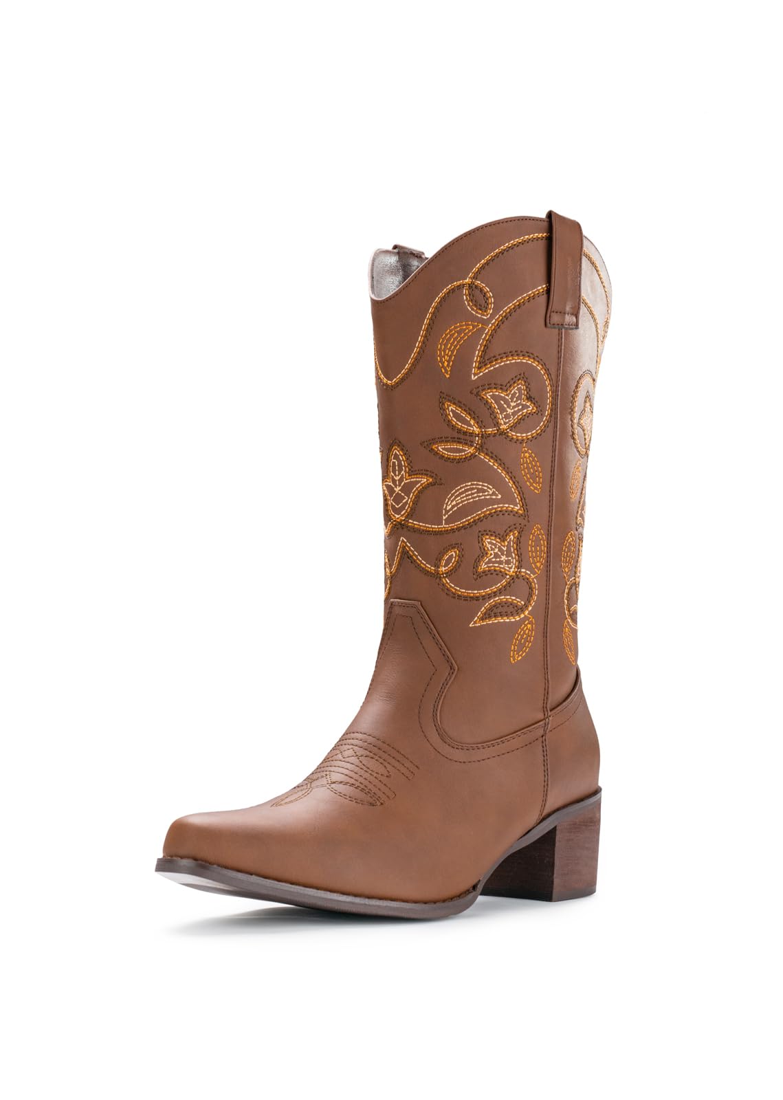 IUV Cowboy Boots For Women Pointy Toe Western Boots Cowgirl Boots
