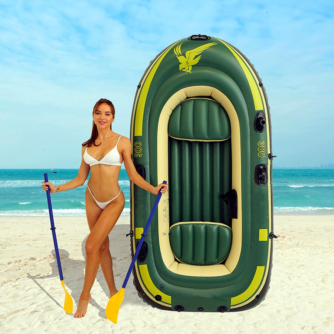Kayak Gonfiabile Accessori Piscina Gonfiabili Piscina Materasso Barca Gonfiabile Mare Gommone Gonfiabile Gommone da Mare Canotto Gonfiabile 4 Posti Gommone da Pesca Canoa Gonfiabile 2 Posti