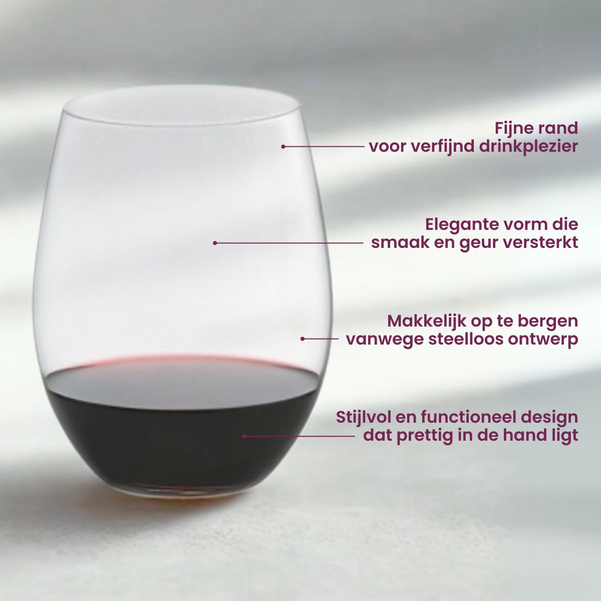 RIEDEL O Kauf 8 Zahl 6, 4 x Cabernet/Merlot 0414/0 & 4 x Chardonnay/Viognier 0414/05, hochwertiges Glas, 5414/50