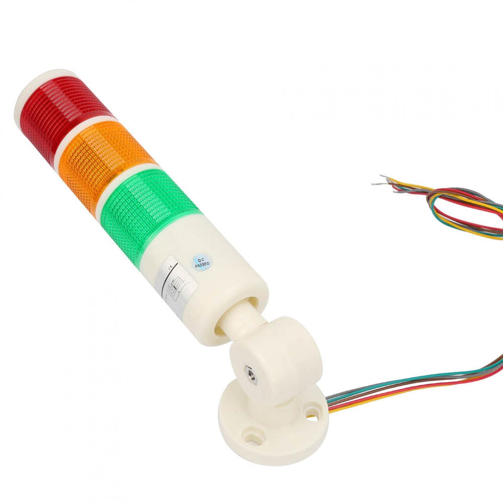 Signal lumineux industriel, Tour de signalisation à 3 couches 24 V DC LED Feux d'avertissement industriels Lampe indicateur d'avertissement de sécurité d'urgence Tour de signalisation