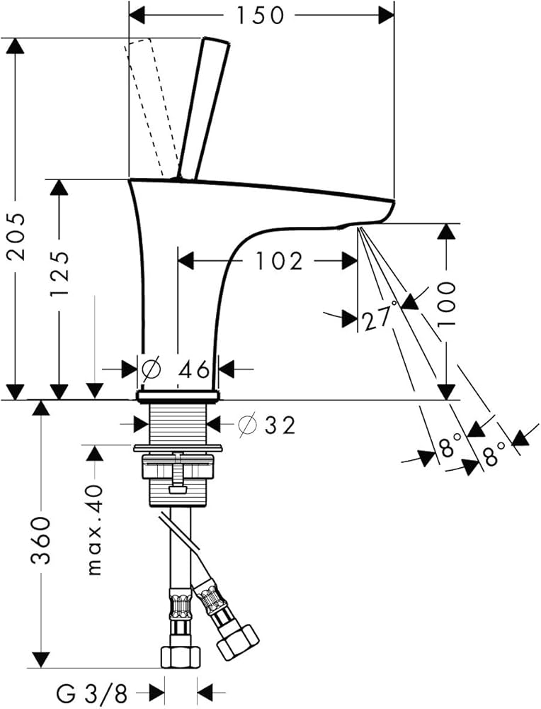 散水・水栓・水周り Hansgrohe PuraVida basin mixer tap Hansgrohe