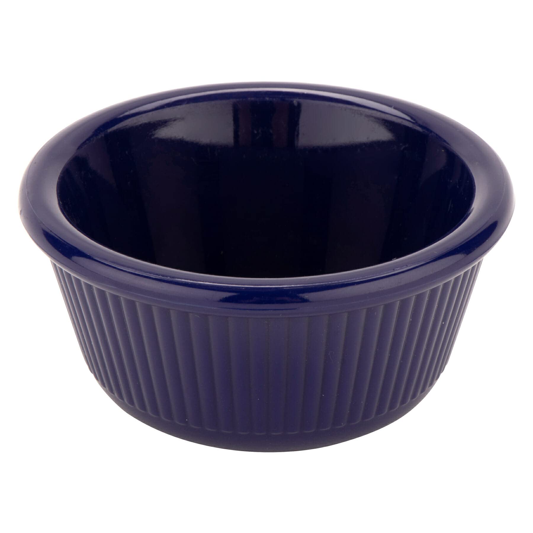 G.E.T. ER-403-CB 2 oz. Fluted Ramekin, Break Resistant, San, Cobalt Blue (Pack of 12)