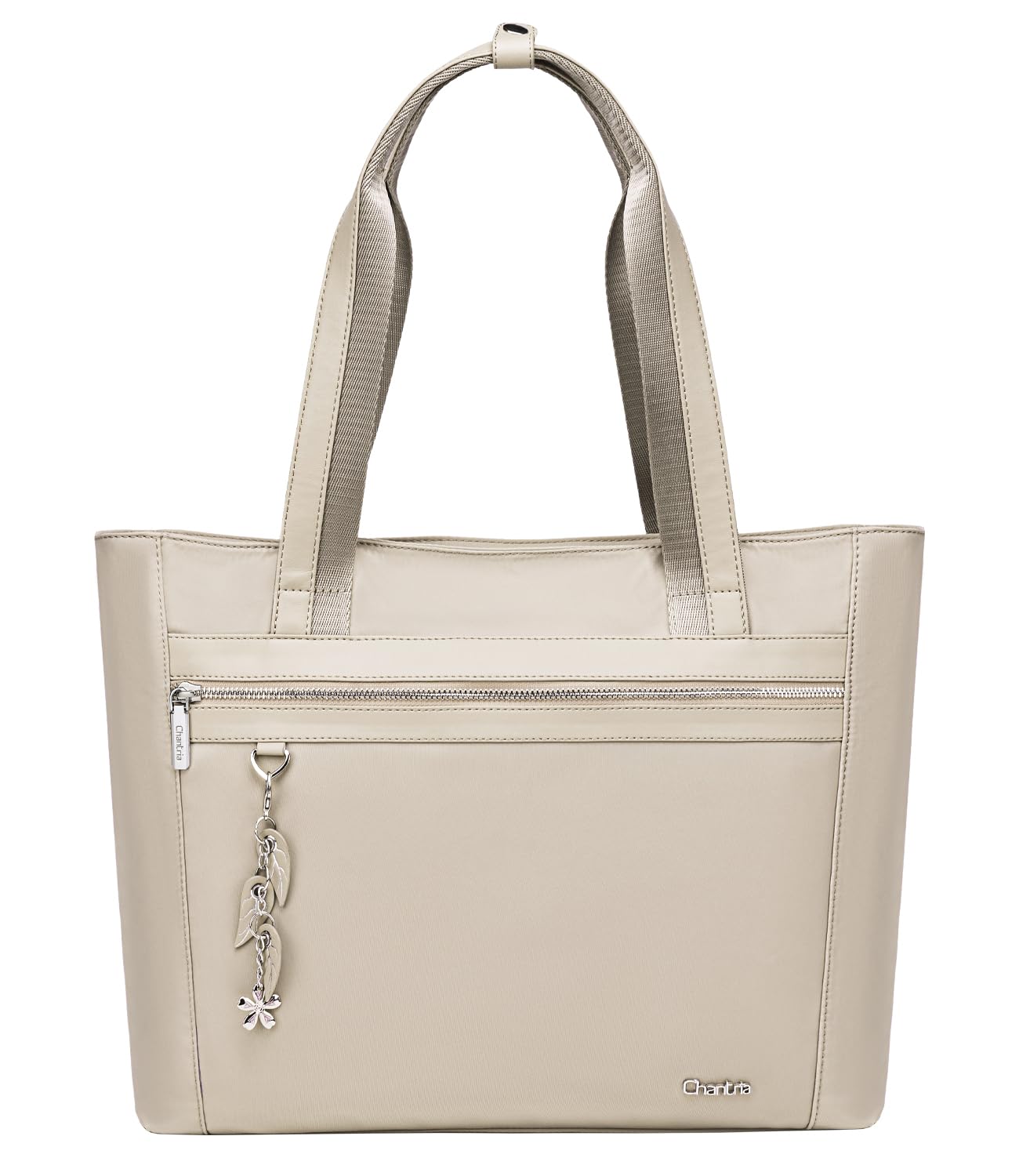 CHANTRIA Tote Bag for Women 8L Stylish Hand Bag for Ladies 14-inch Laptop Multiple Pocket Water-resistant Nylon Womens Shoudler Bag for Office College Casual,Khaki (B0DCRTNFG4) Amazon Price History, Amazon Price Tracker