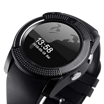 SmartWatch for Mens Boys Girls Women, Wireless Bluetooth Smart Watch with All 4G 5G Phone & TF Card Slot with Camera and Sim Card Slot fro All Android and iOS Smartphones Latest Touch SmartWatch
