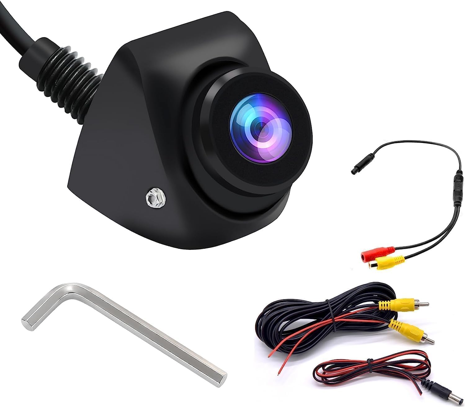Reversing Camera, AHD 1080P HD Starlight Night Vision, General Rear/Side View Camera, Adjustable Fisheye Lens Lens, 170 ° Wide-Angle 12v-24v Car Rear View Camera Ip68 Waterproof