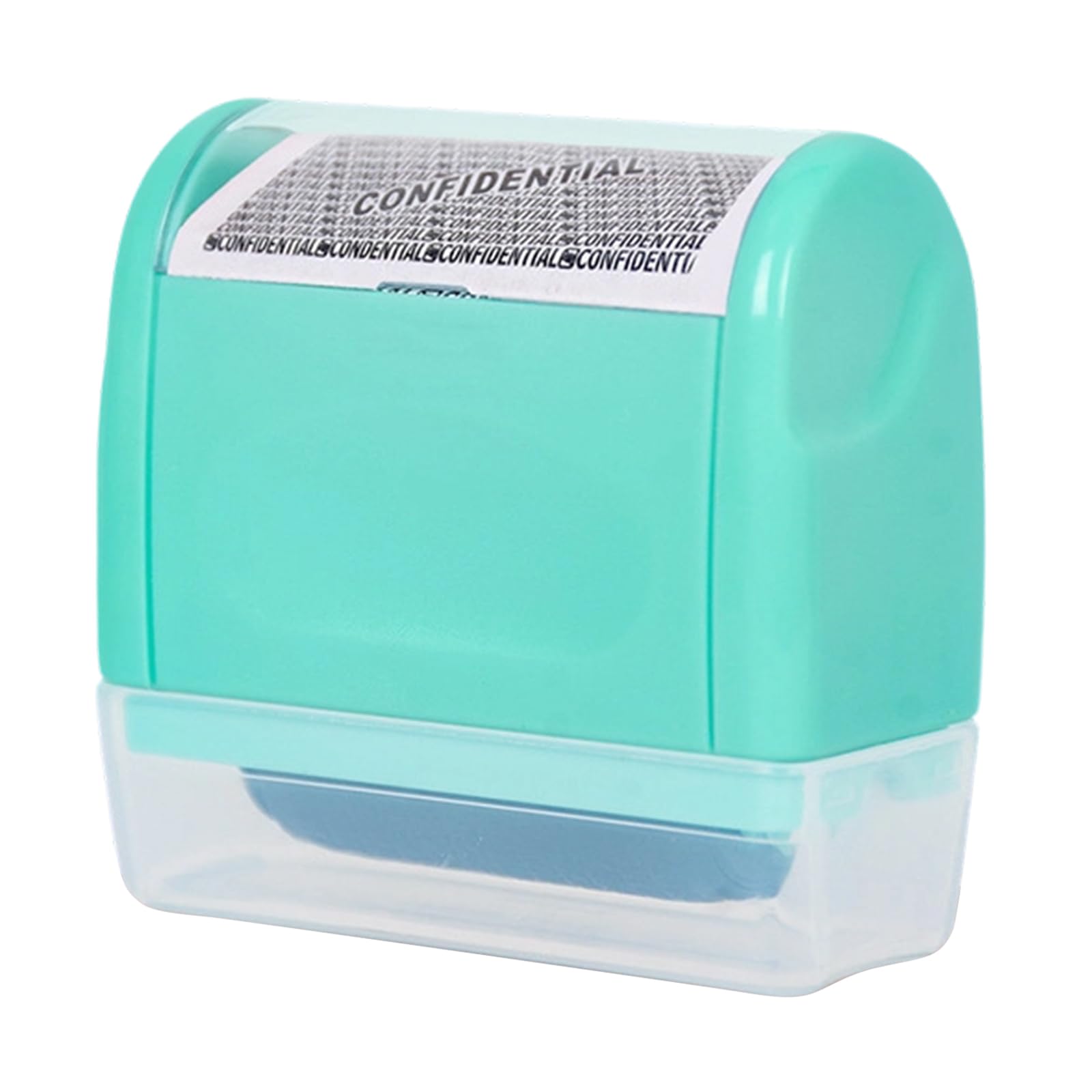 Tsophreniq Ergonomic Plan Drum Stamp for Comfortable Color Stable Right Use Transportable Privacy Protector Concealing Sensitive Information on Tokens Documents Craft Stamp