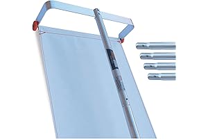 30FT Pole, MinnSNOWta Extendable Roof Snow Rake for Easy, High Volume Snow Removal
