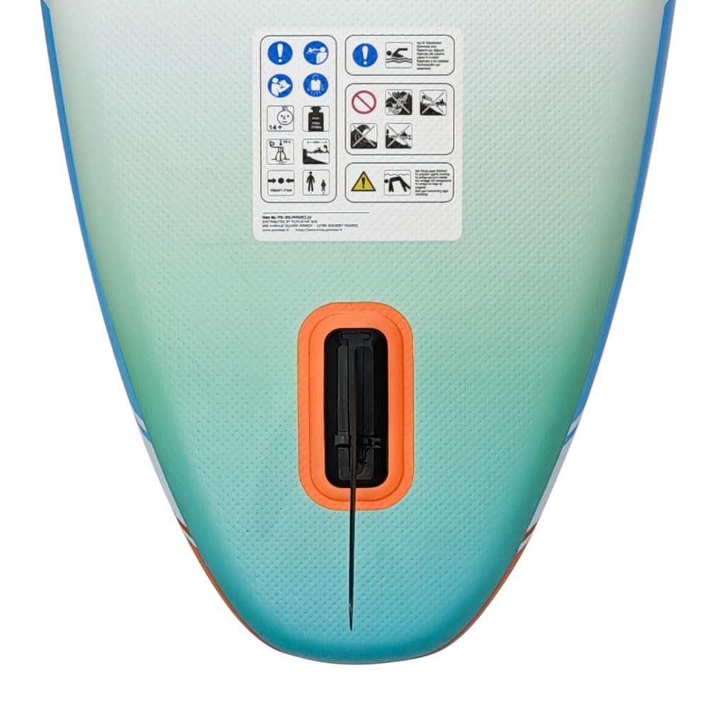 Skiffo Rivage Sunrise 11' – Sup Inflable 2 en 1 Kayak Completo – 335 x 86 x 15 cm – MAX 160 kg – Estable y versátil – Diseño único