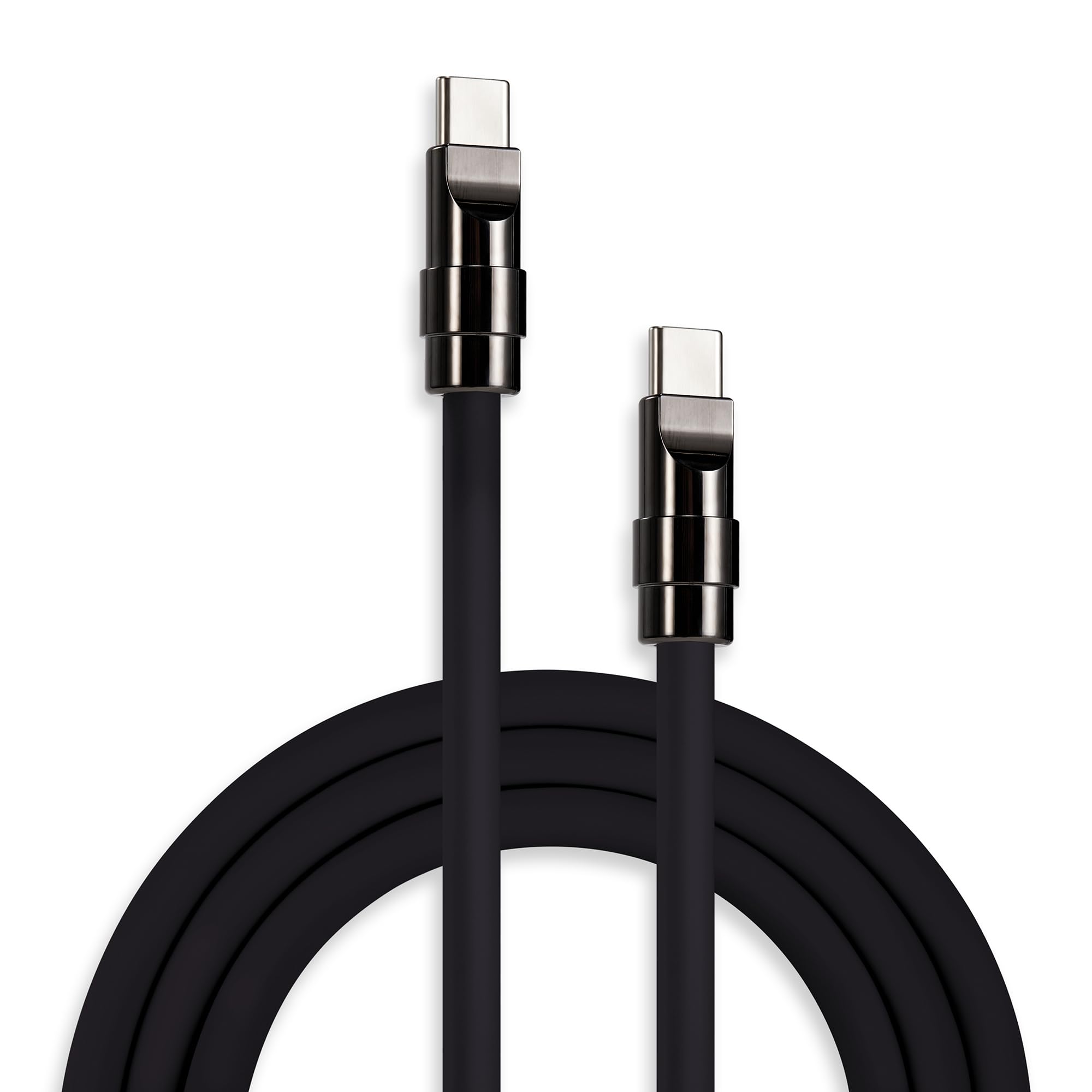 chubbycable Black Chubby - Black Samurai Edition 240W USB C Cable Fast Charging Cable Durable Silicone Charger Cord Compatible with iPhone 17-15