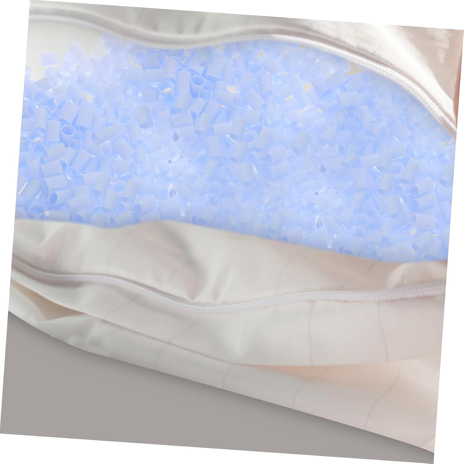 Mikinona 1bag High Elasticity Tube Pillow Insert for Neck Support Removable Filling for Easy Cleaning Portable Pillow Stuffing for Bed and Travel TPE