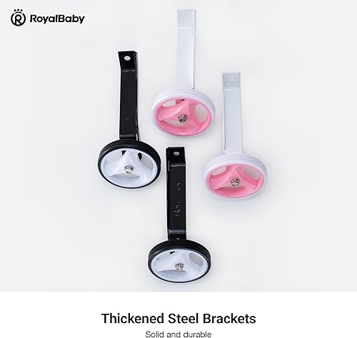 Miniatura 3 de RoyalBaby Ruedas de entrenamiento para bicicleta infantil RoyalBaby de 14 pulgadas, 14 pulgadas, color negro, 1 par