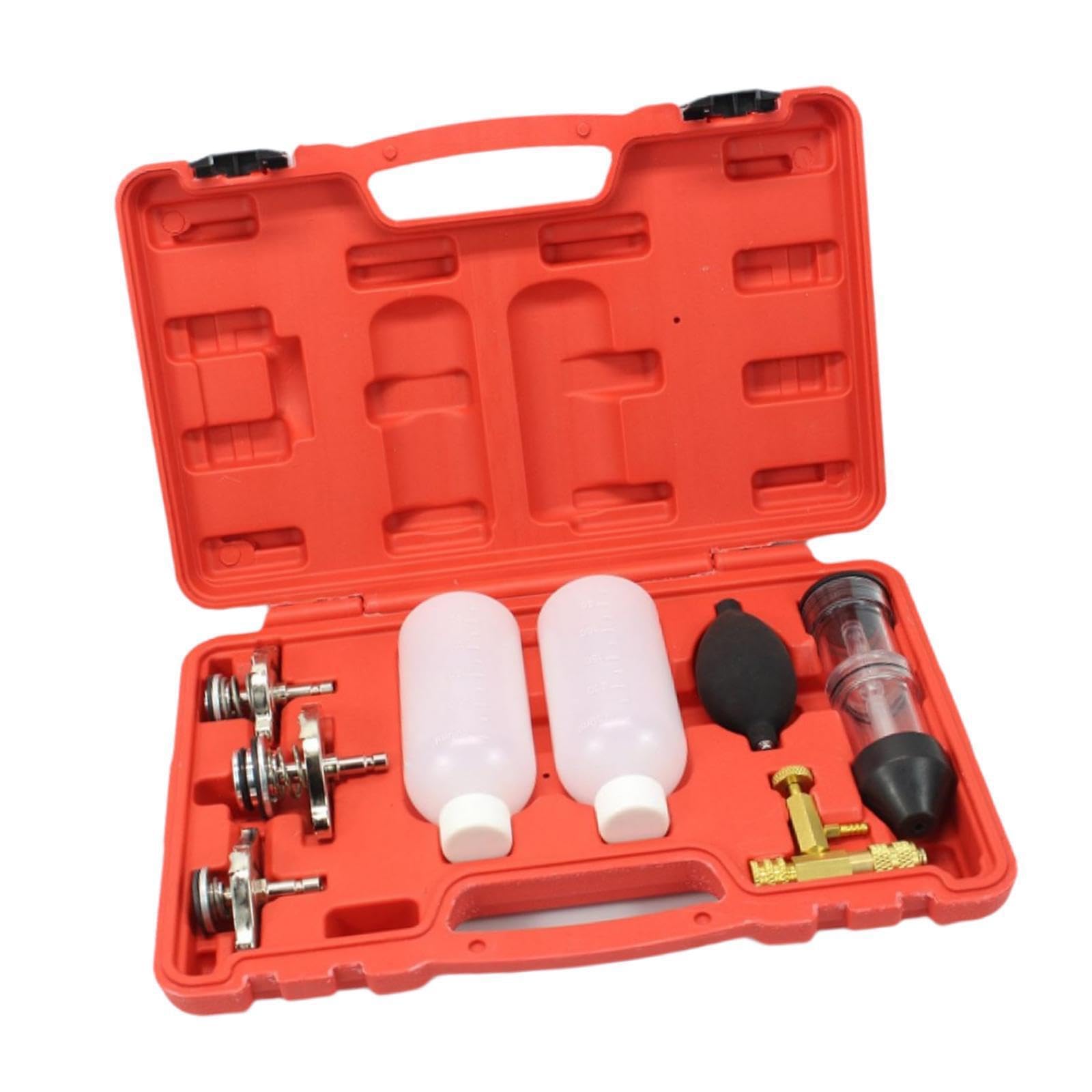 Probador de Juntas de Culata Profesional con Prueba Fugas combustión para Tractores y excavadoras. Equipo portátil detección Fugas fácil Usar. Probador presión y vacío con 3