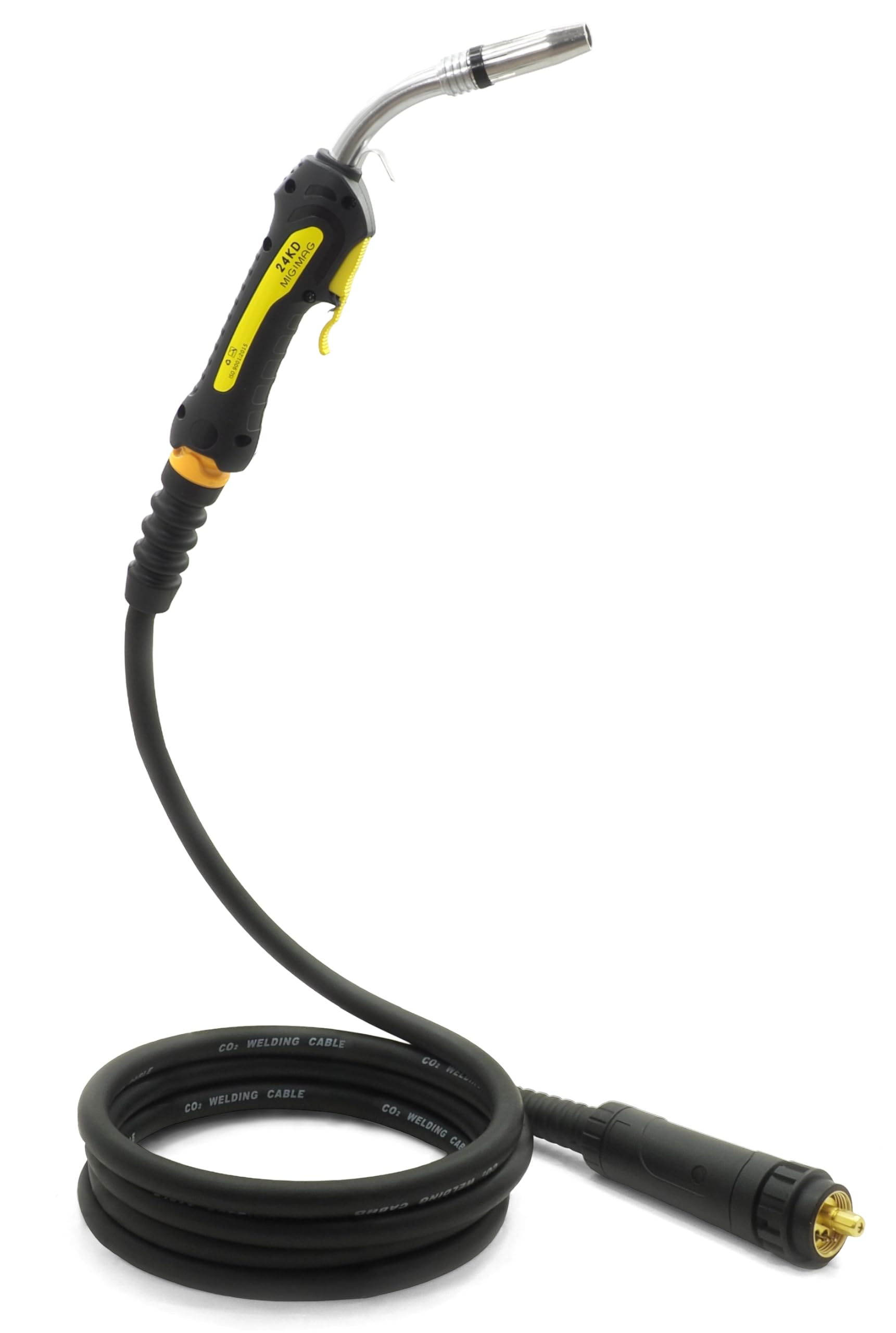 Antorcha de soldadura MB-24 TW-24 AK-24 MIG/MAG – 4 m o 5 m conector europeo: paquete de manguera profesional con refrigeración por gas protector, duradero y ergonómico (4 m)