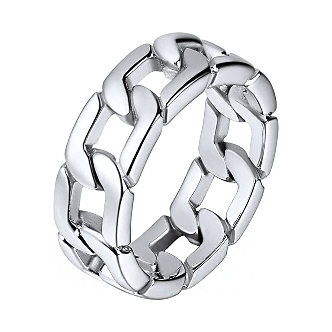 Yellow Chimes Rings for Men Silver Chain Ring Stainless Steel Ring for Men and Boys. (B0BNB4KKTT) Amazon Price History, Amazon Price Tracker