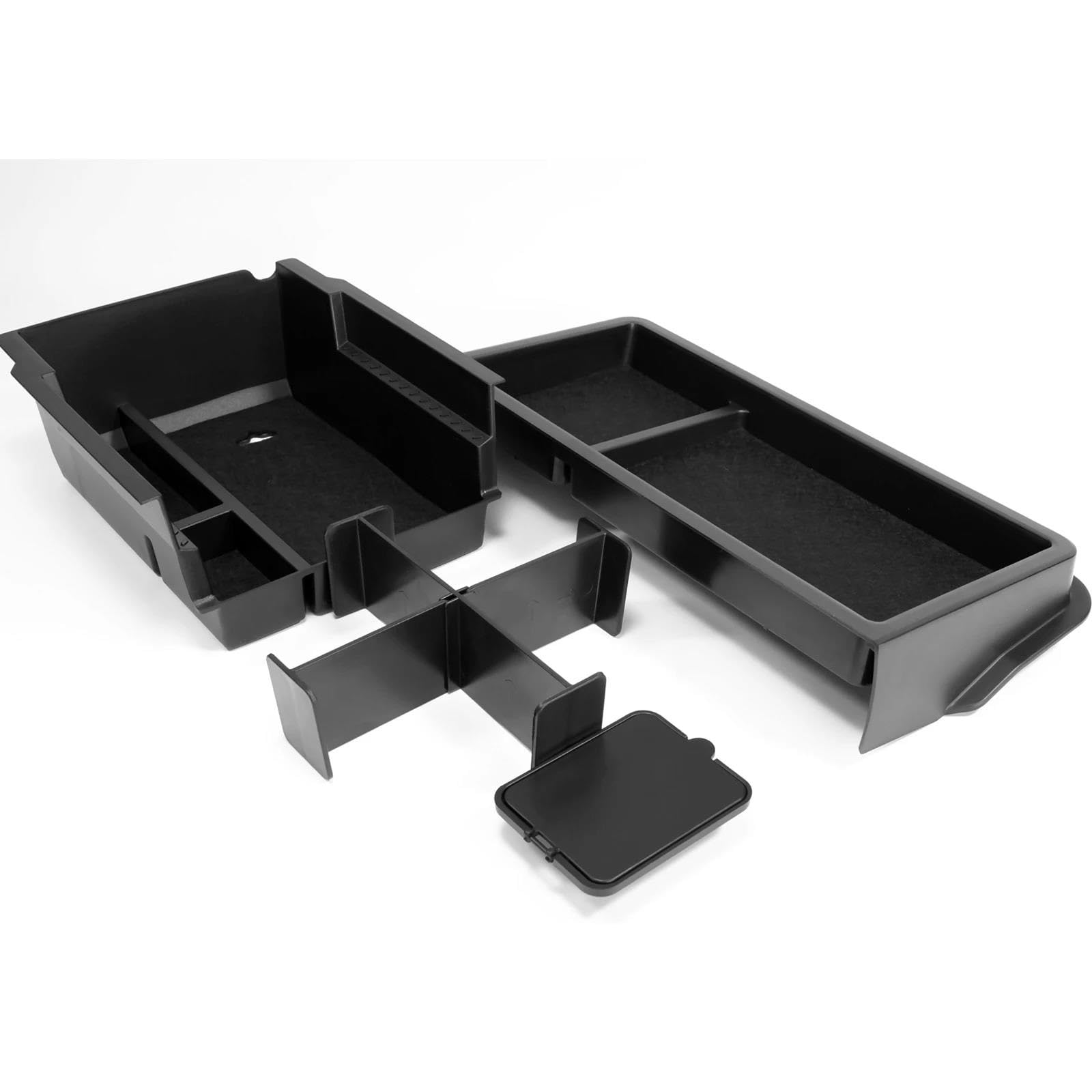 CPXCTZFZUB For Toyota For HiLux 2026-2027 Car Storage Box Center Console Armrest Easy Clean Space Expander Centre Console Storage Box(All 4 pcs)