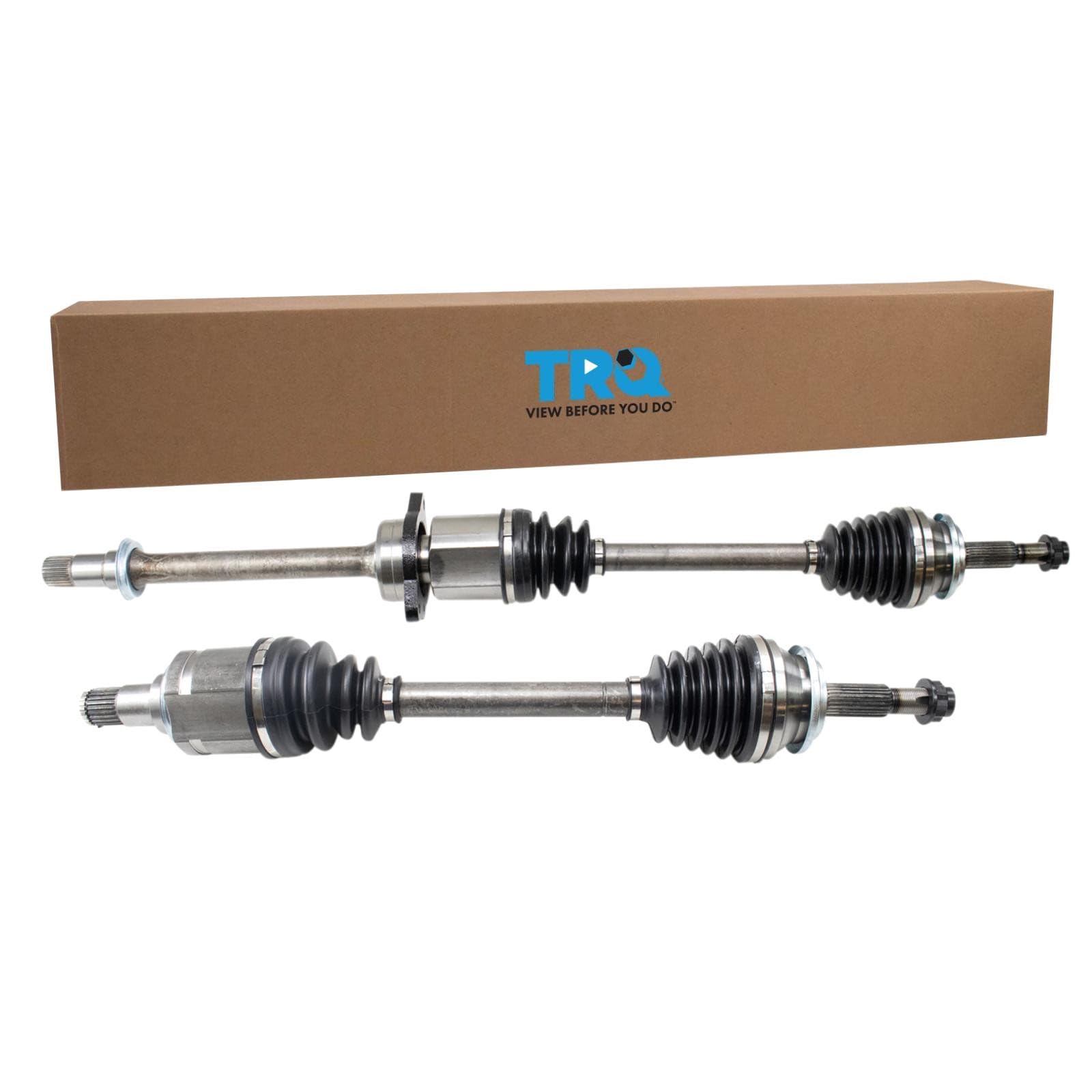 TRQ Front Driver and Passenger Side CV Axle Assembly Set 2 Piece Compatible with 2009-2012 Toyota RAV4 RAV4 2.5L Front Wheel Drive 2006-2008 RAV4 2.4L