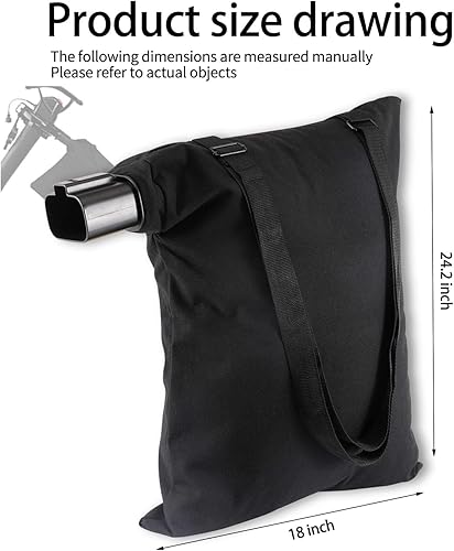Miniatura 5 de 5140125-95 Soplador de hojas al vacío Bolsa de hombro, compatible con Black & Decker BV3100/BV2900 Soplador, 5140125-95 Bolsa de hombro/Bolsa de