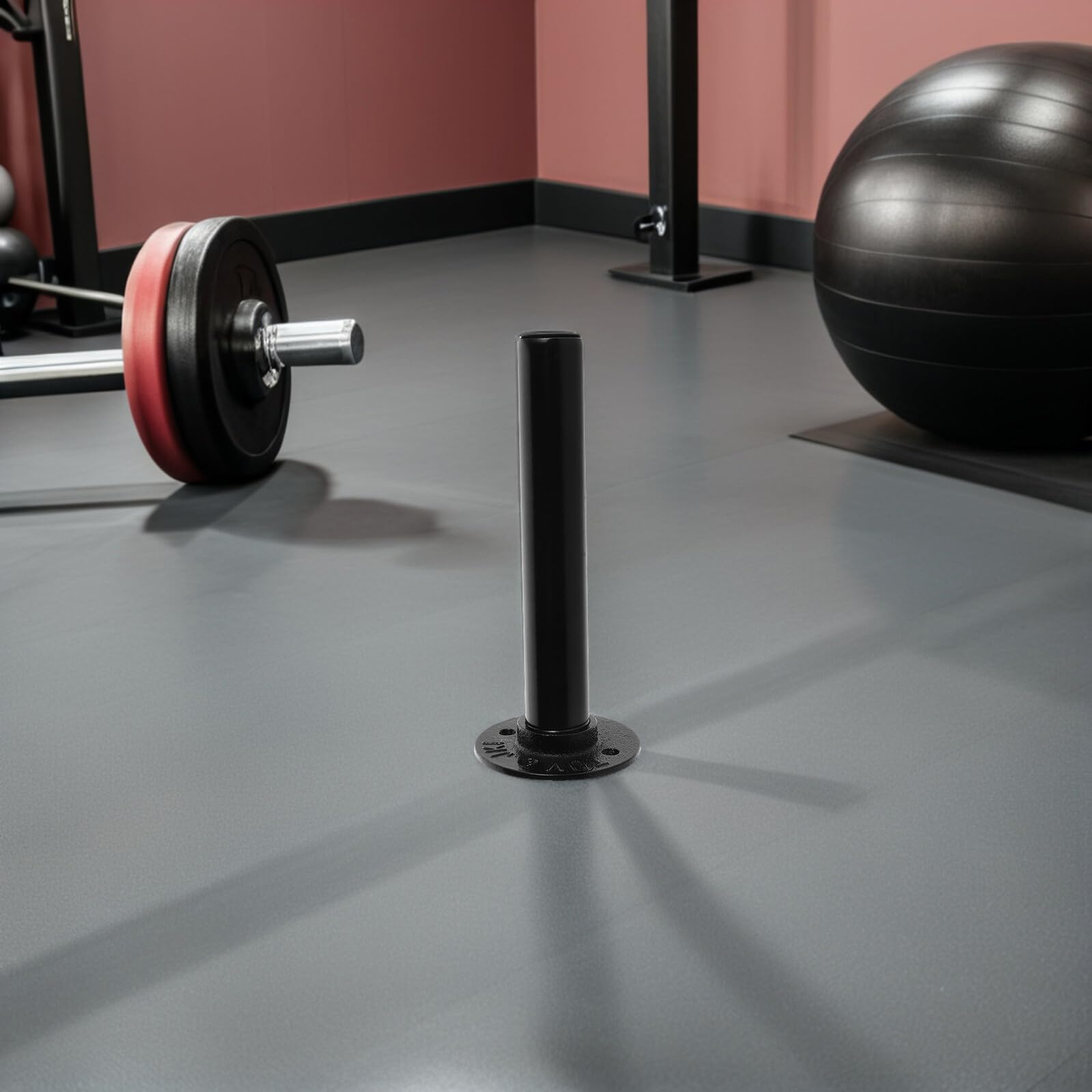 SUPVOX Soporte de Pared para 3 Discos de Pesas Negros Estante de Almacenamiento para Placas de Gimnasio Organizador de Entrenamiento en Casa Accesorio Resistente para Gimnasio