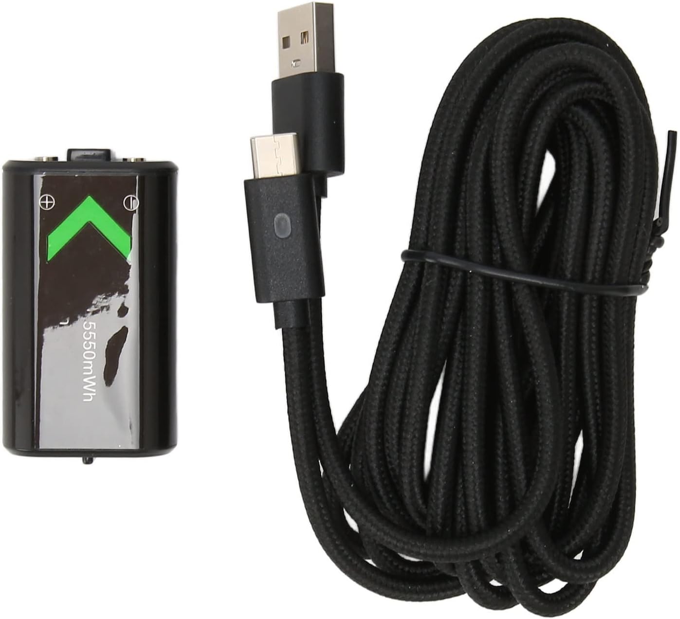 Battery Pack, Safety Protection Game Controller Rechargeable Battery Pack 5550 MAh Fast Charge with 10ft USB C Charging Cable for Game Controller