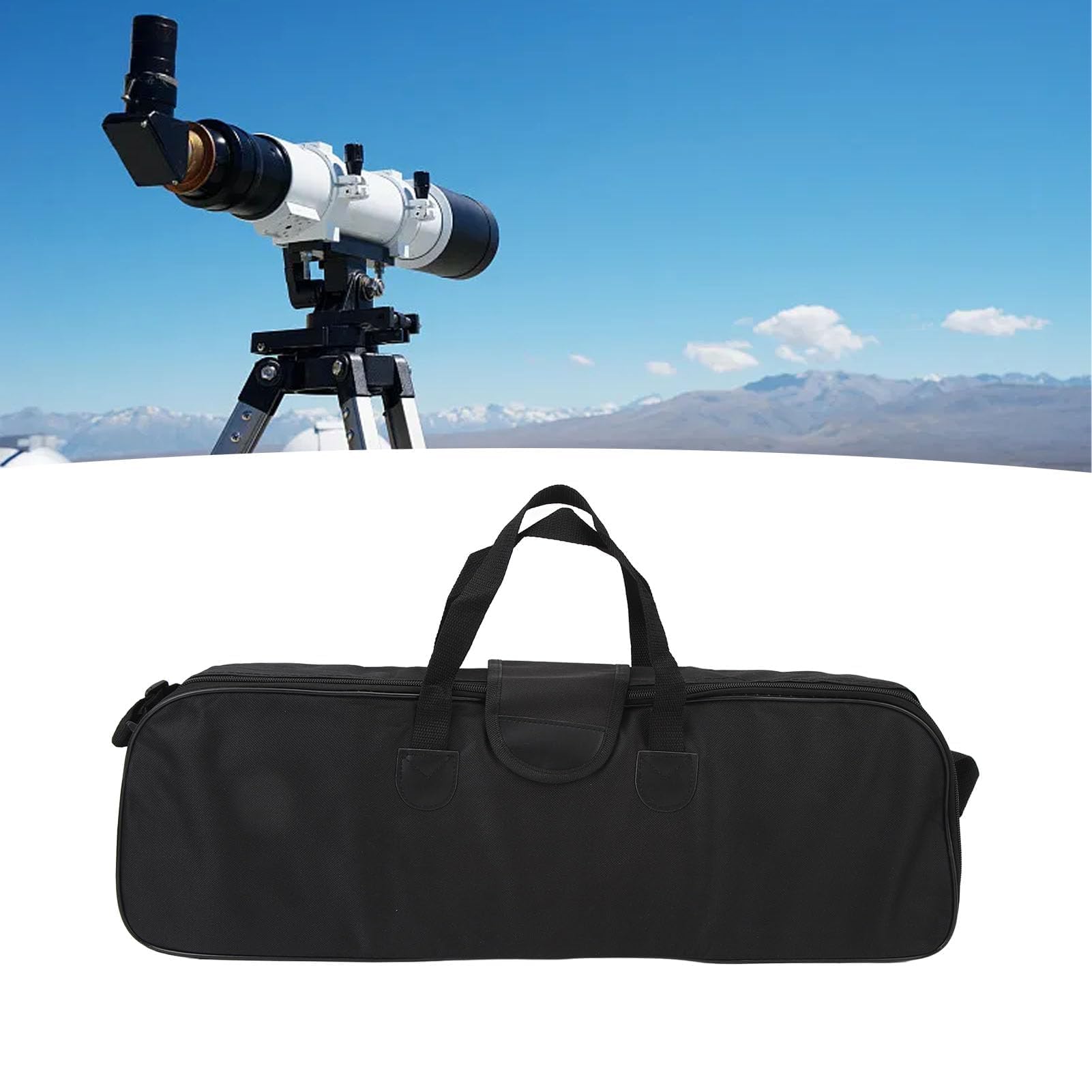 Agatige Bolsa para telescopio, Bolsa de Viaje Grande para trípode para telescopios 70400 70300 Estuche de Transporte Multiusos para telescopio, Montura, trípode y Accesorios