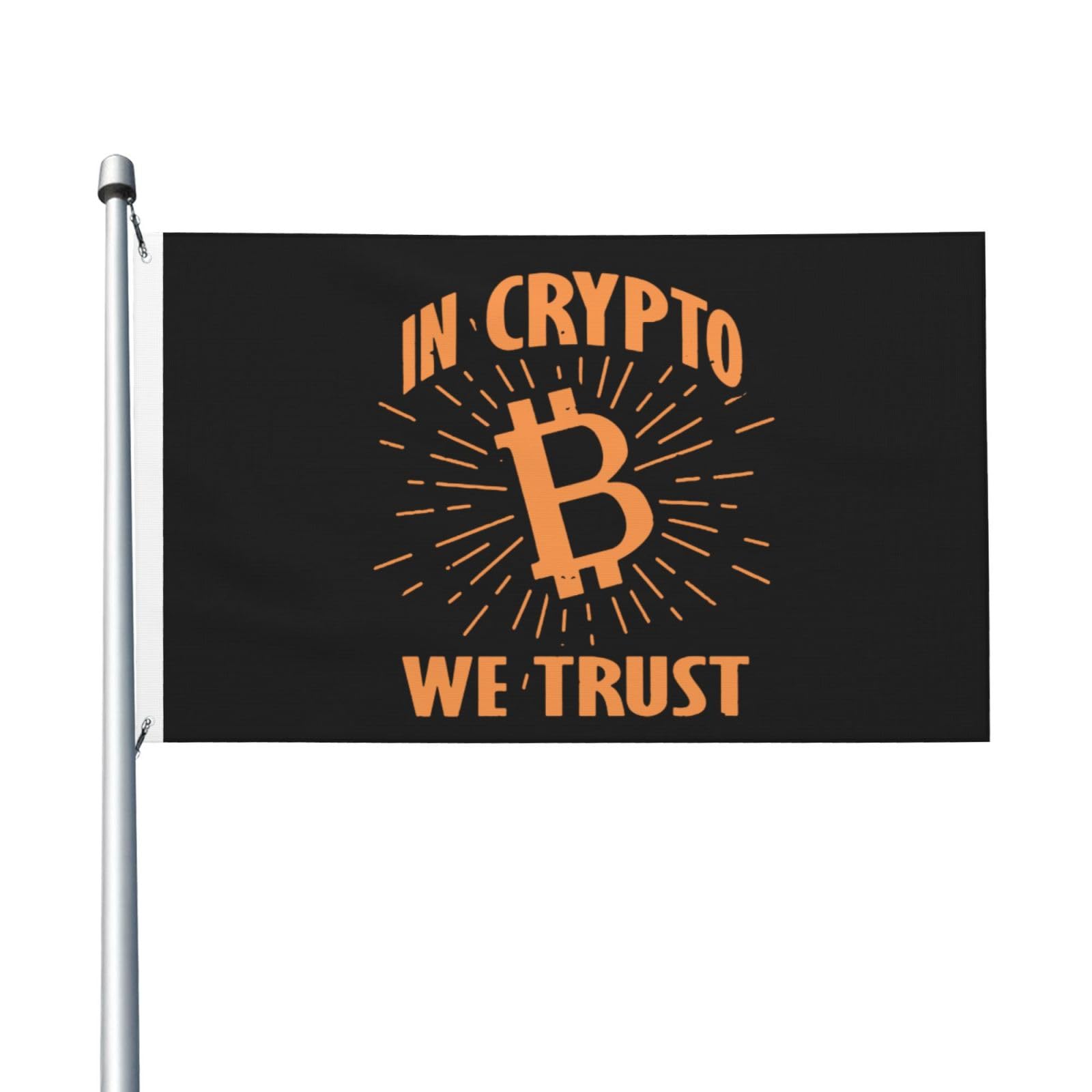 Amazon.com : In Crypto We Trust Bitcoin Flag 3x5 Ft Resistant Uv Flags  Seasonal Banner With Brass Grommets For Outdoor Indoor : Patio, Lawn &  Garden