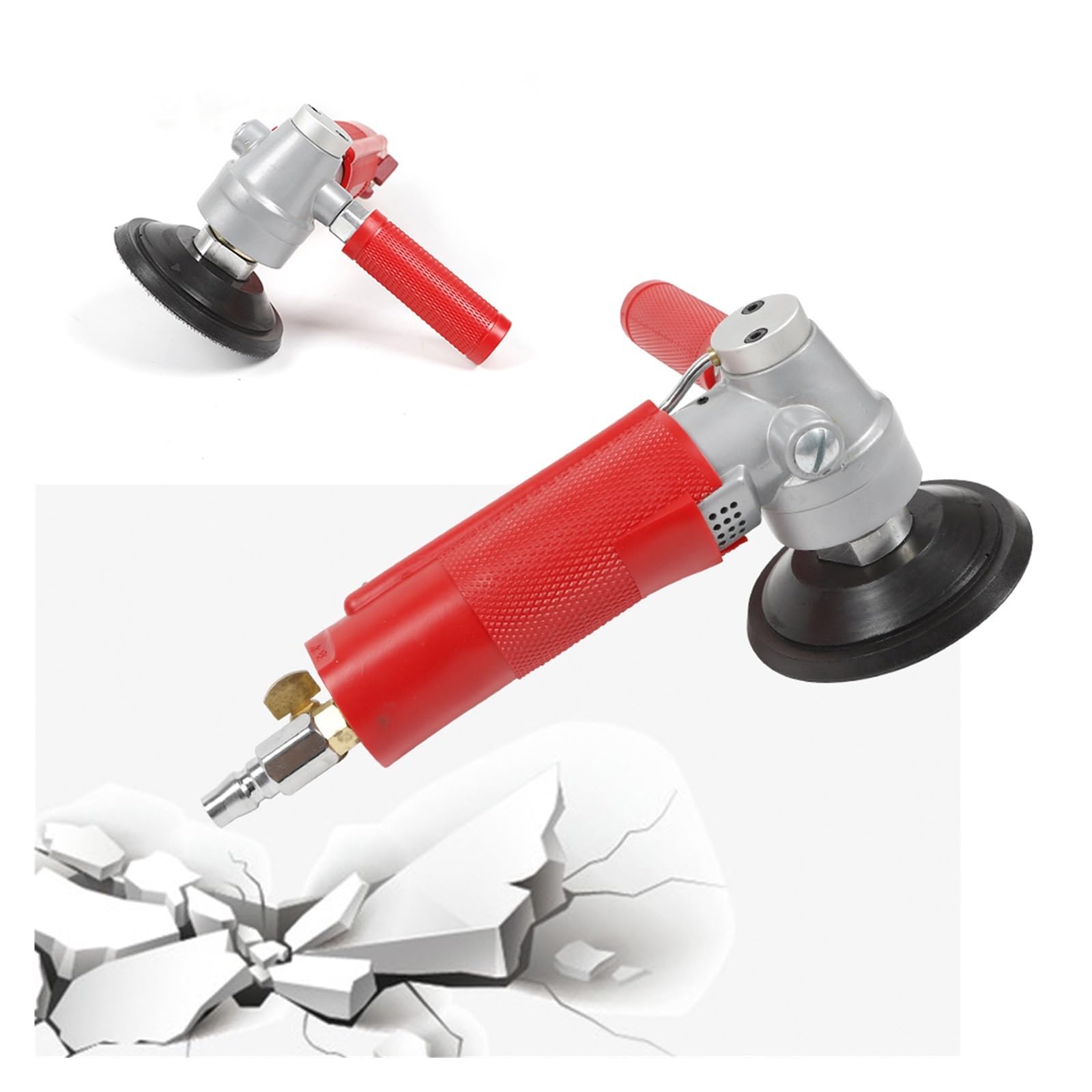 Amoladora neumática de Chorro de Agua de 4 Pulgadas, lijadora pulidora de Aire for Suelo de Piedra, 4300 RPM,Alto Rendimiento De Seguridad