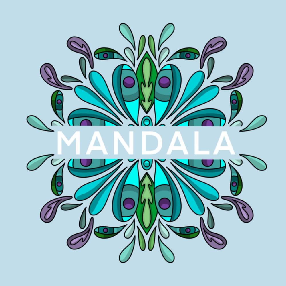 Therapeutic mandala colouring book: Therapeutic and stress-relieving mandala colouring pages with unique geometric mandala designs