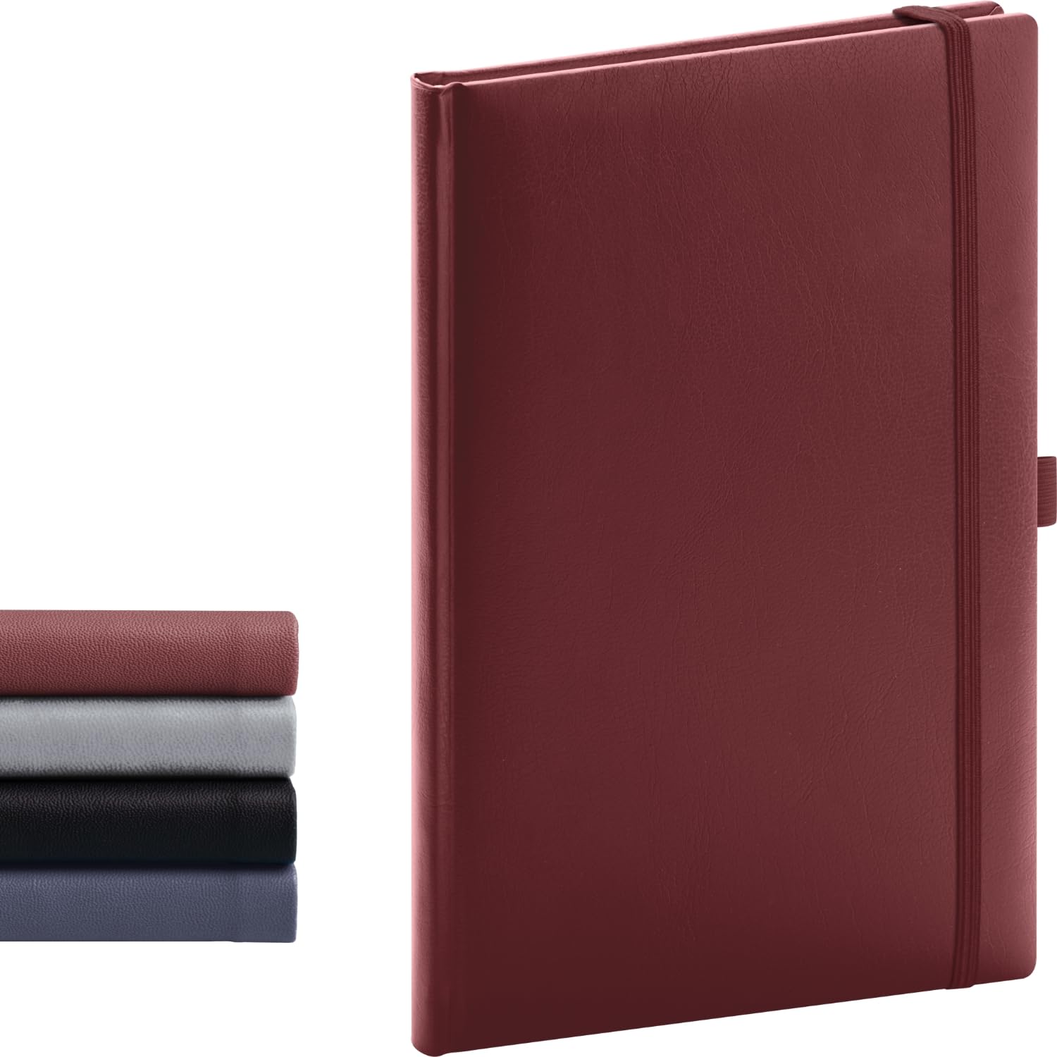 NOTIQUE Taccuino a righe con copertina rigida 15x21cm 192 pagine Bordeaux