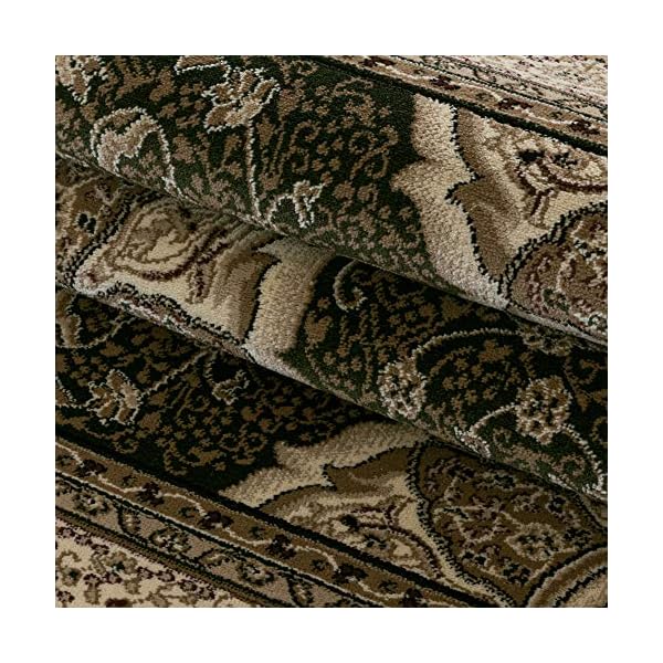 Wohnzimmer Teppich Kurzflor Design Orient Teppich Klassik Ornamente Bordüre Grün, Farbe:Grün, Grösse:300x400 cm – Bild 7