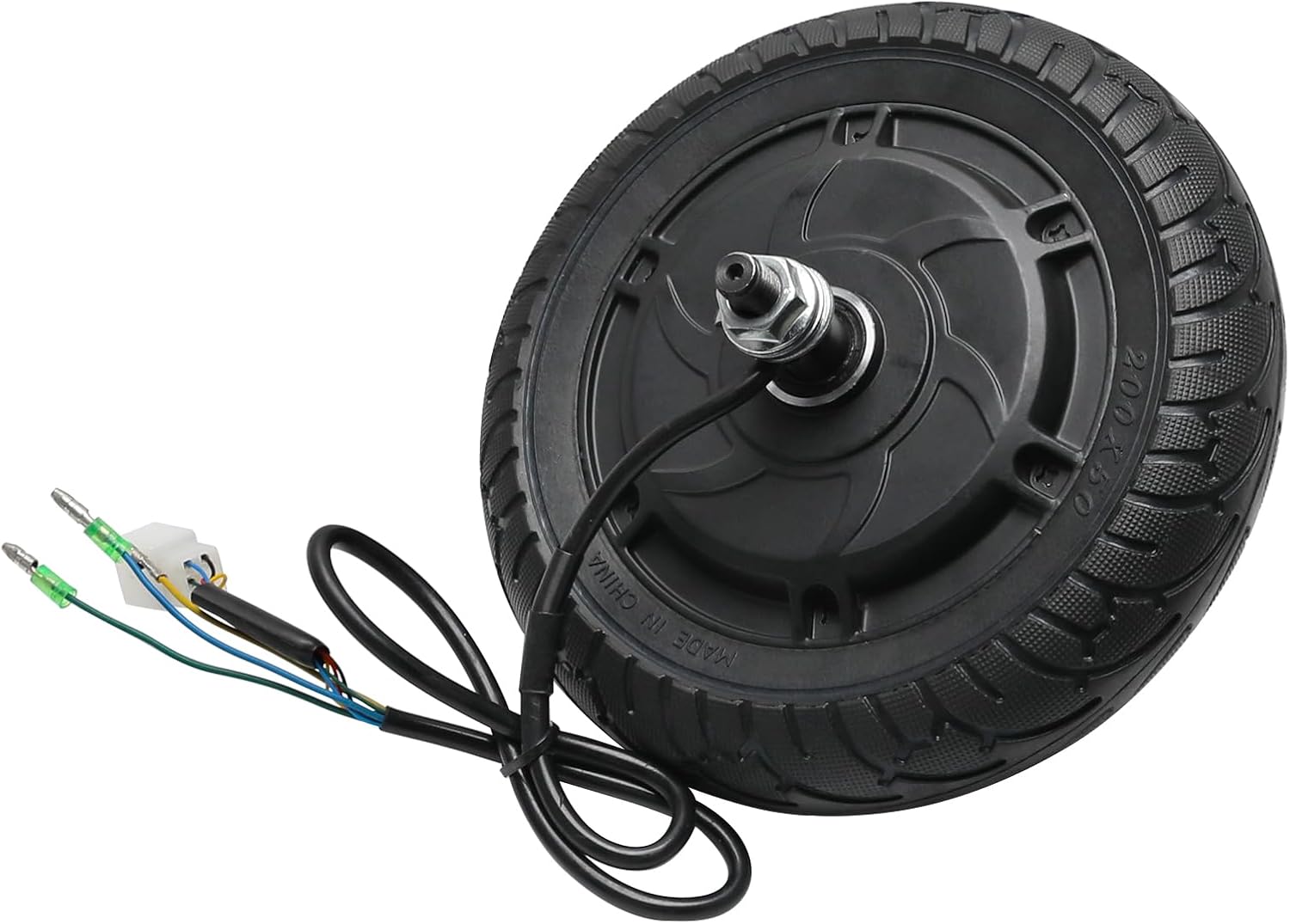 24V 350W Hub Motor 8 inch Wheel Motor Scooter Brushless Hub Motor with Wheel Tire Drum Brake Motor Wheel Replacement for E Bike Motorcycle Bicycle Wheelbarrow Cart MTB Road Bike