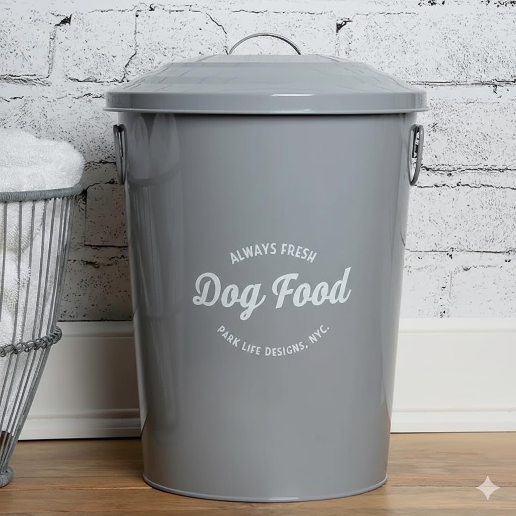 Park Life Designs Medium Food Storage Bin Andreas (Grey)