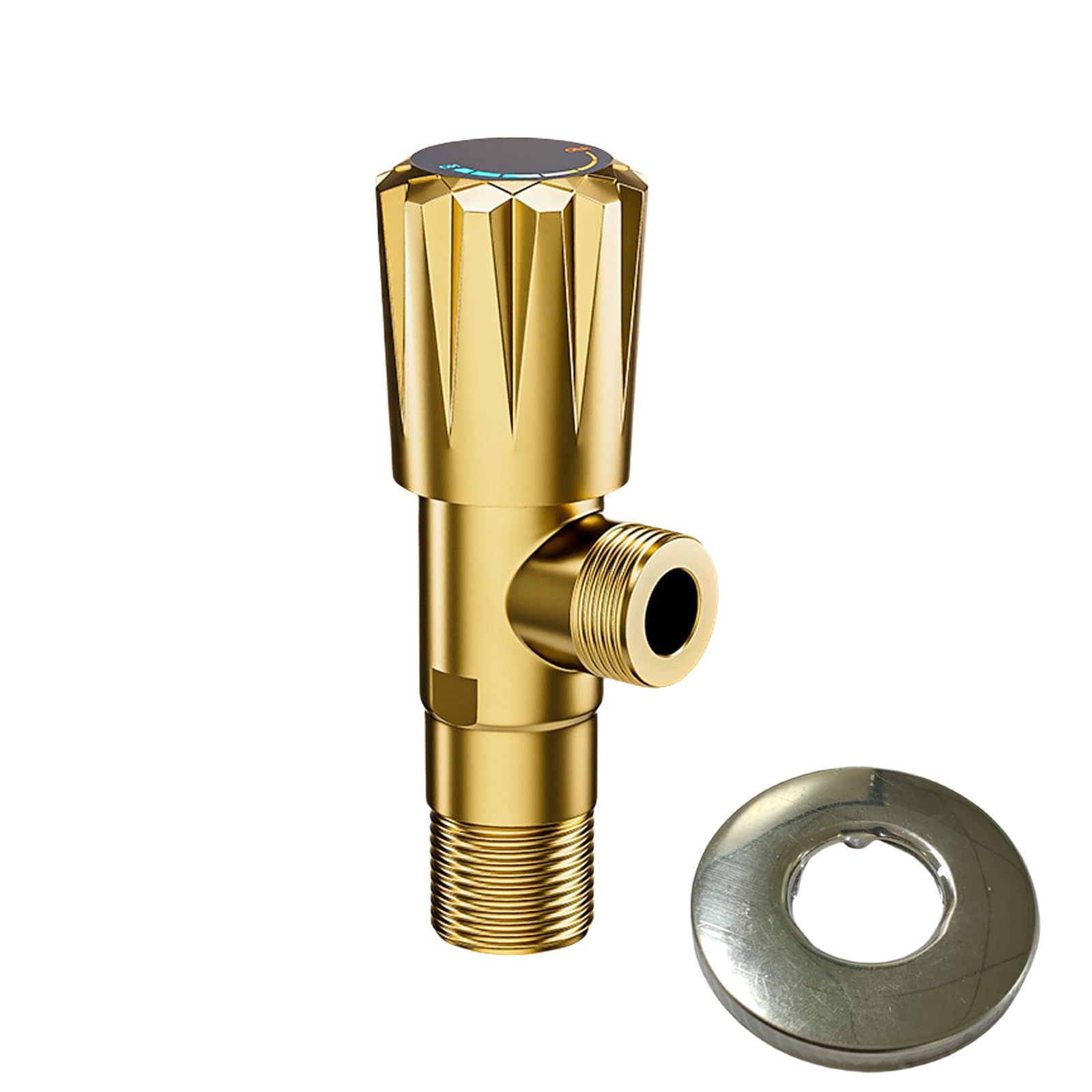 Hot/Cold Water Stop Valves Flows Restrictor Brass 1 / 2inch Turn Angles Stop Valves High Flows Angles Enduring Brass
