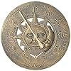 Yard Thermometer Klok Outdoor Vintage Muur Station Klok Decoratieve Retro Opknoping Klok Waterdichte Hars