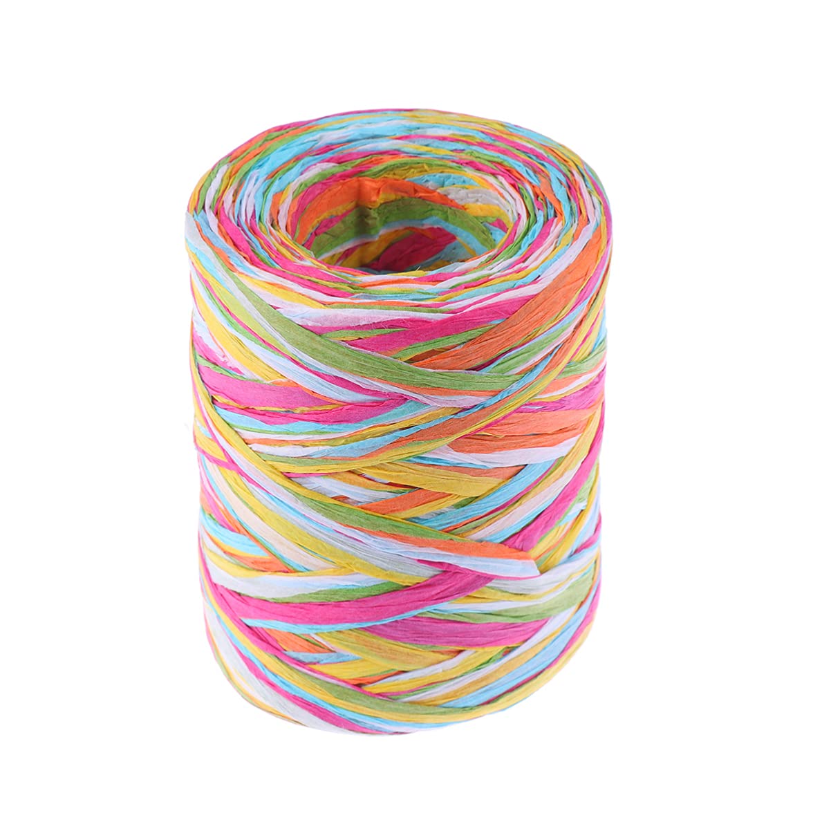 HEALLILY Colored Raffia Ribbon Natural Raffia Straw String for Festival Gifts DIY Decoration and Weaving-image-48