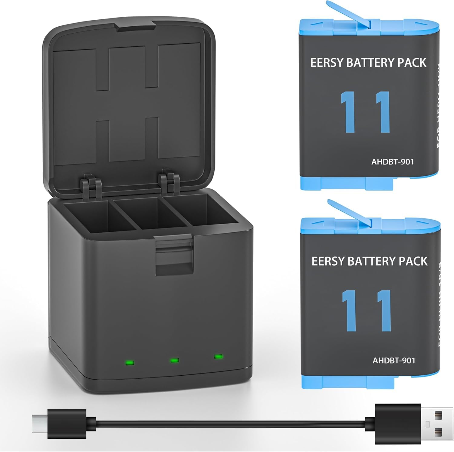 Amazon.com : Battery Set Compatible with gopro Hero 12 11 10 9