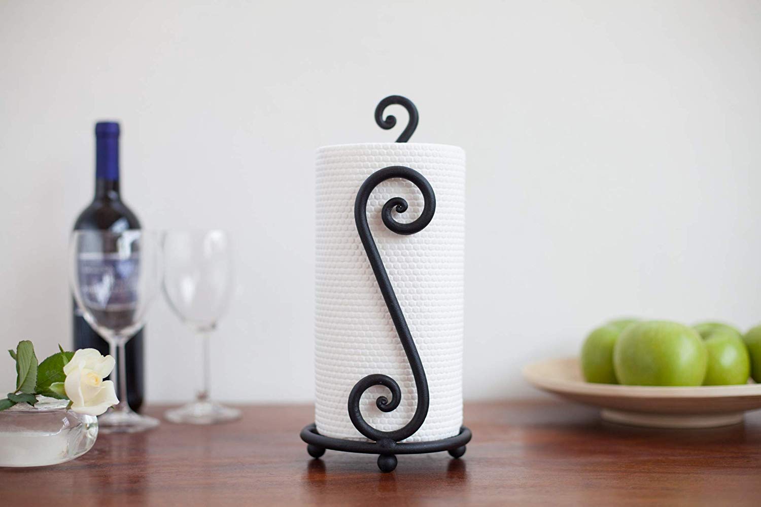 SKAFA Black Wrought Iron Tissue Paper Holder -2