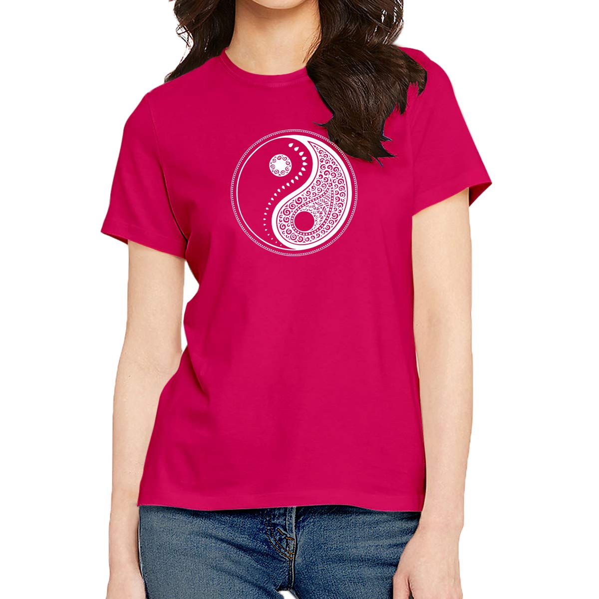 OPLUMen's Regular Fit Mandala Butterfly Design Cotton Printed Round Neck Full Sleeves Tshirt. Mandala, Art, Trendy, Trending Tees and Tshirts, Pootlu.