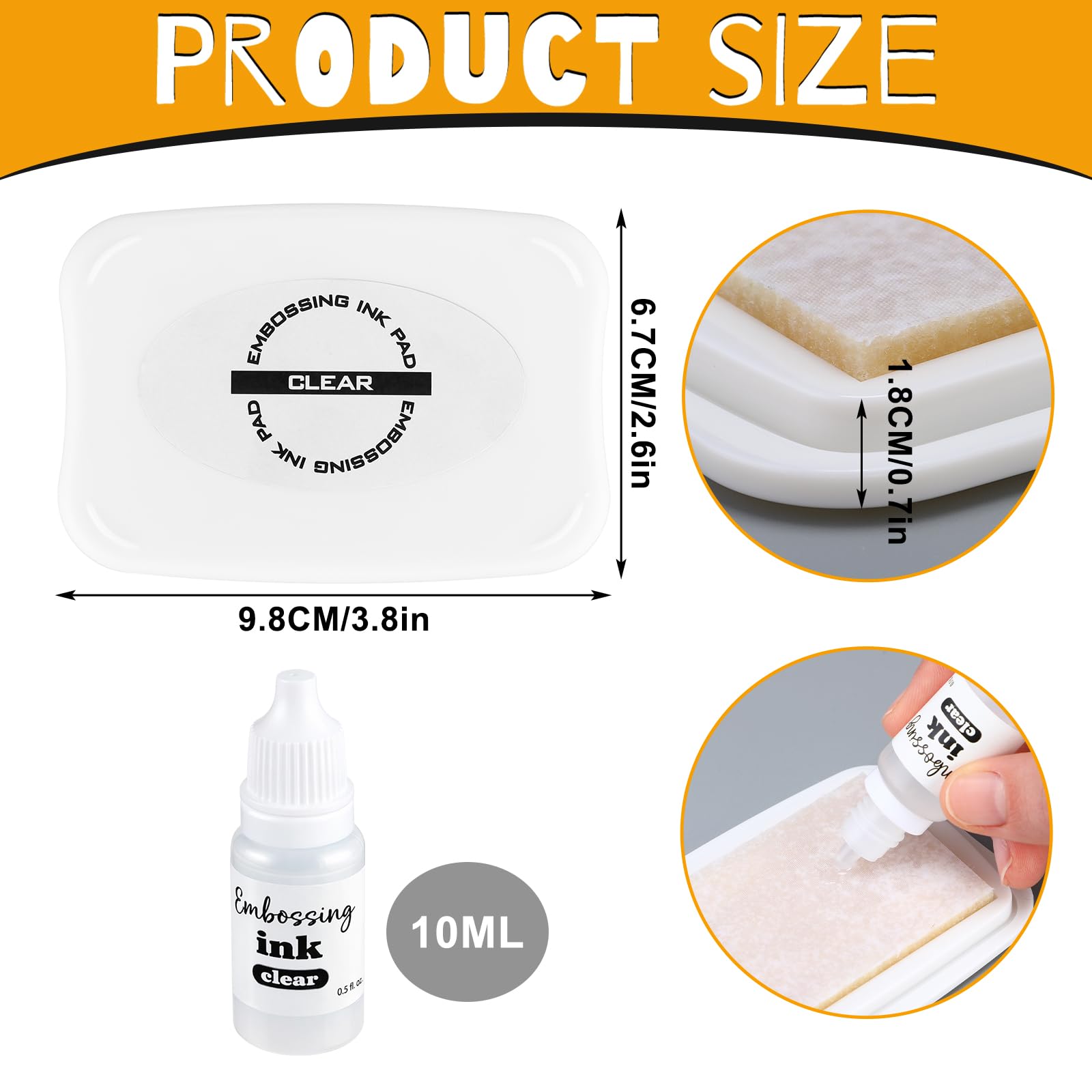 ForraFun Embossing Ink Pads - DIY Cards & Scrapbooking -2
