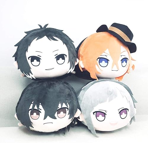 Miniatura 4 de Davrcte Bungo Stray Dogs Nakajima Atsushi - Linda figura de muñecos acostados de peluche de tigre de anime, regalos para niños, niñas y adolescentes