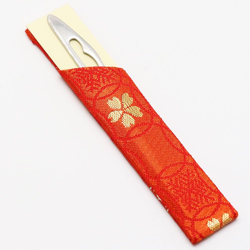 Amazon｜茶道入門 初歩用セット 女子用 荒磯 朱色 | 古帛紗, 外入