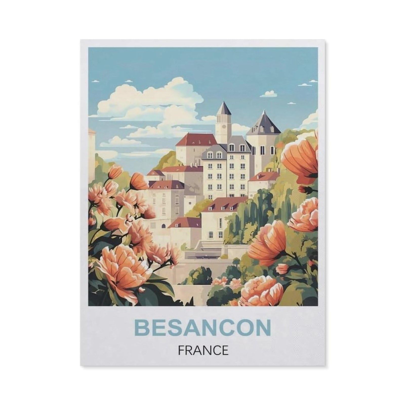 Tin Sign，Besancon France(15x30cm）