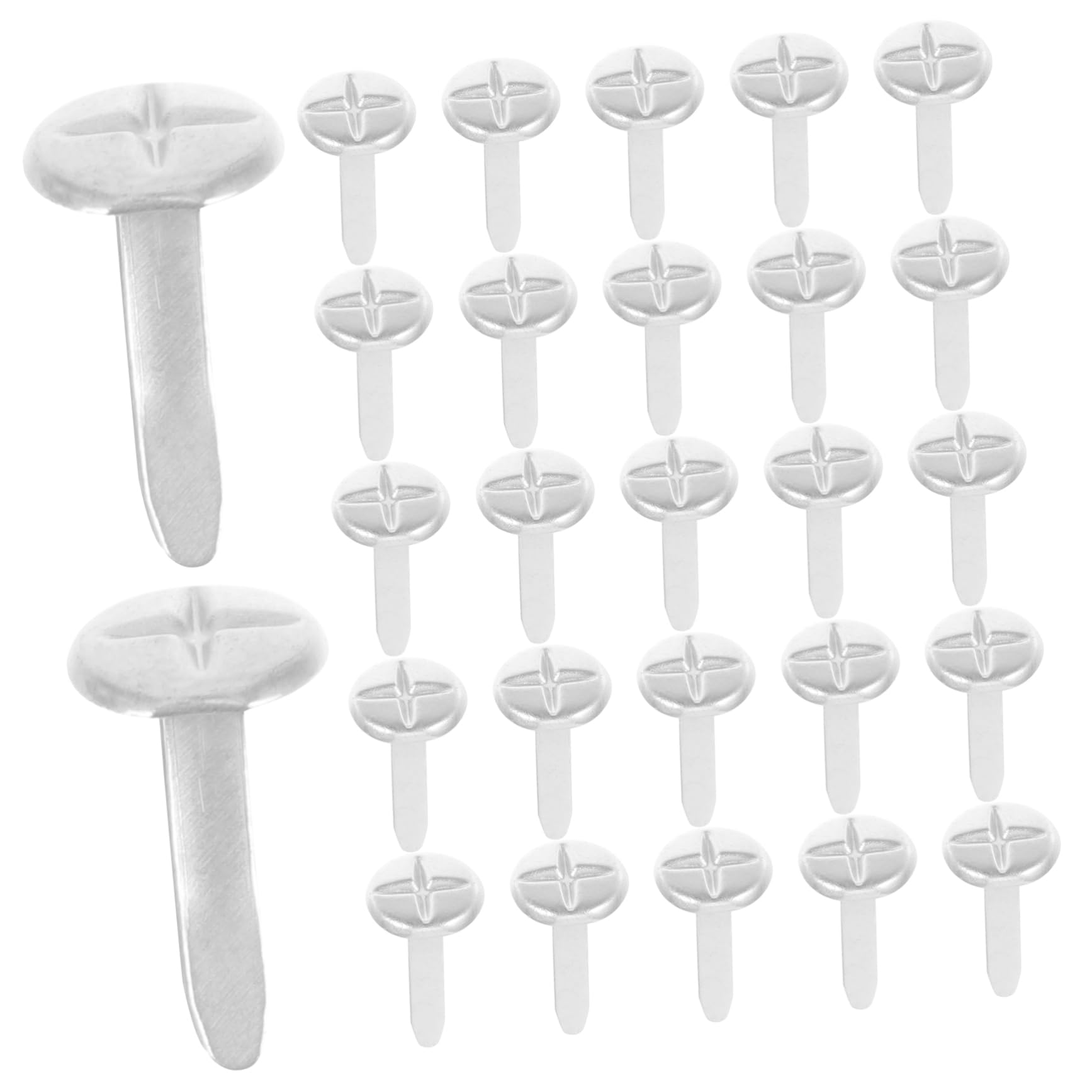 NULYLU Diy Paper Fasteners 100pcs Decorative Nails for Scrapbooking Crafts and Home Decor Projects