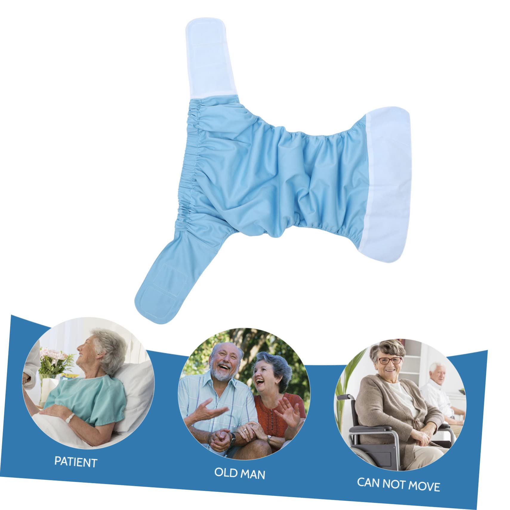 SOESFOUFU Diapers for Men Women Reusable Adult Cloth Diapers Leakproof Adjustable Comfortable for Elders