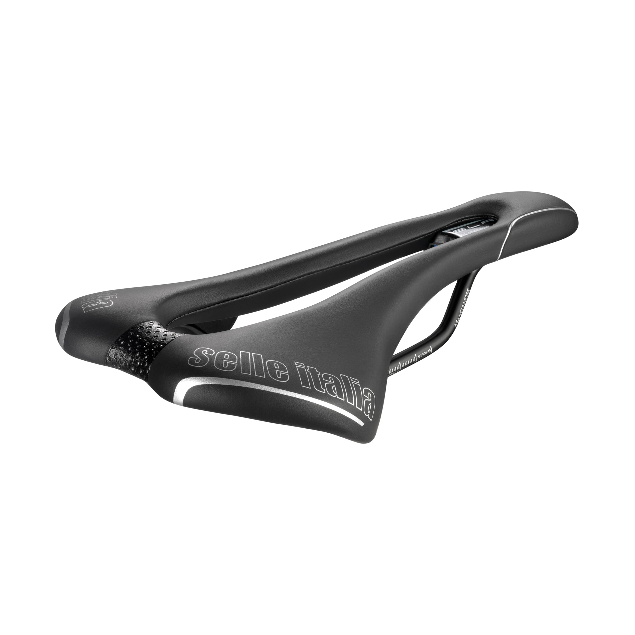 Selle Italia Schwarz Slr Tm Superflow Racing – Rennradsattel, Ikonisches Slr-Design, Superflow-Loch, Tm-Rahmen – Größe S3,