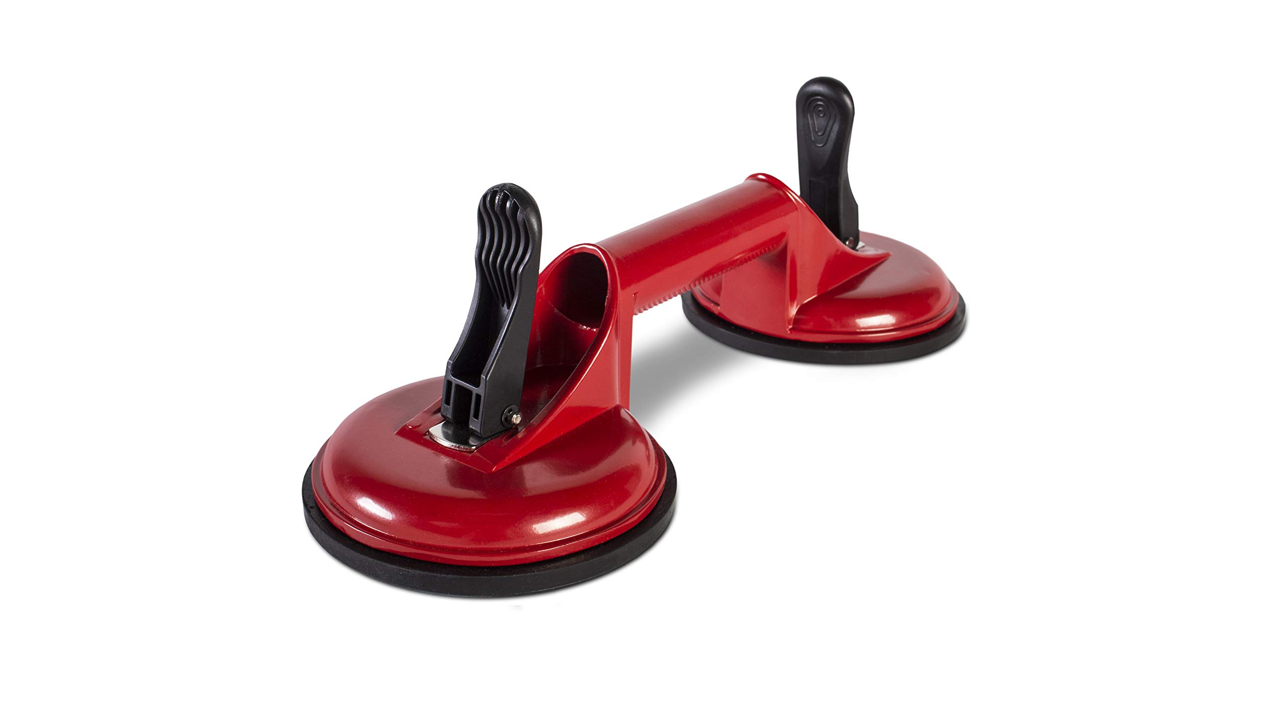 Rubi 66917 Heavy Duty Professional Aluminium Double Vacuum Suction Cup Lifter/Puller/Gripper/Dent Puller for Glass/Tiles/Metal 80 Kg / 176 lbs Capacity