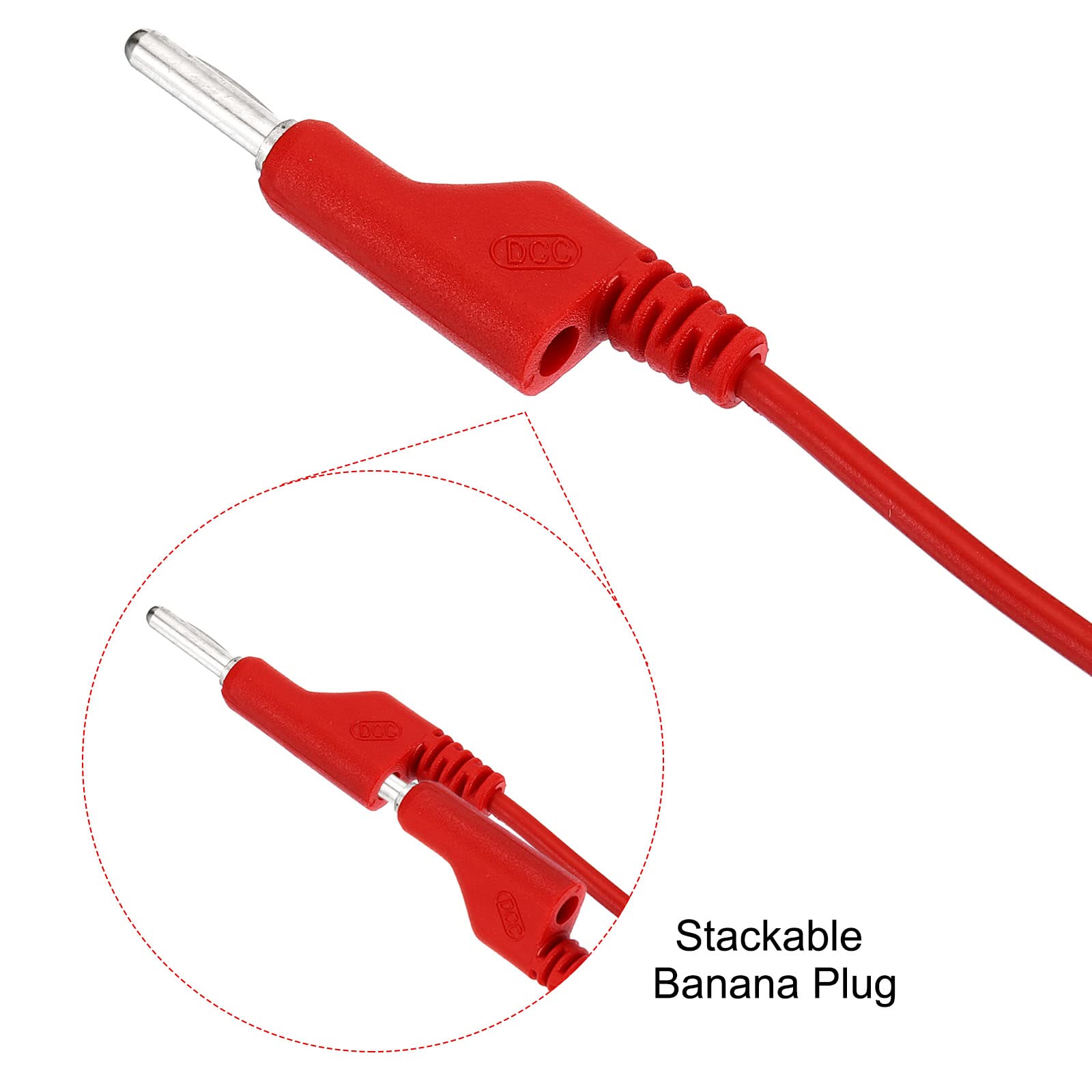 MAGICLULU BNC-Bananenstecker-Messleitungen – 1 MHz, 50Ω, Drehbarer Stecker, Kupfer