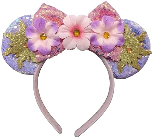 Miniatura 6 de CLGIFT Colección Minnie Ears - Ariel, arcoíris brillante, lentejuelas rojas clásicas y más colores disponibles