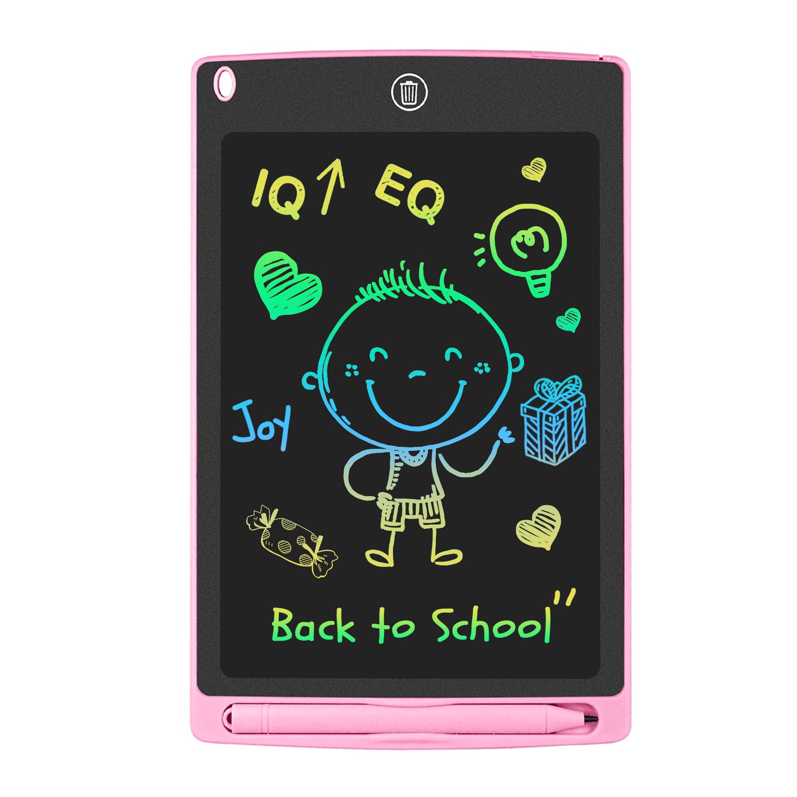 GUYUCOM LCD Kids Doodle Board, 8.5 Inch Electronic Writing Tablet with Lock Function, Erasable Doodle Drawing Pad for Kids Toys Birthday Gifts (Blue) — view 11