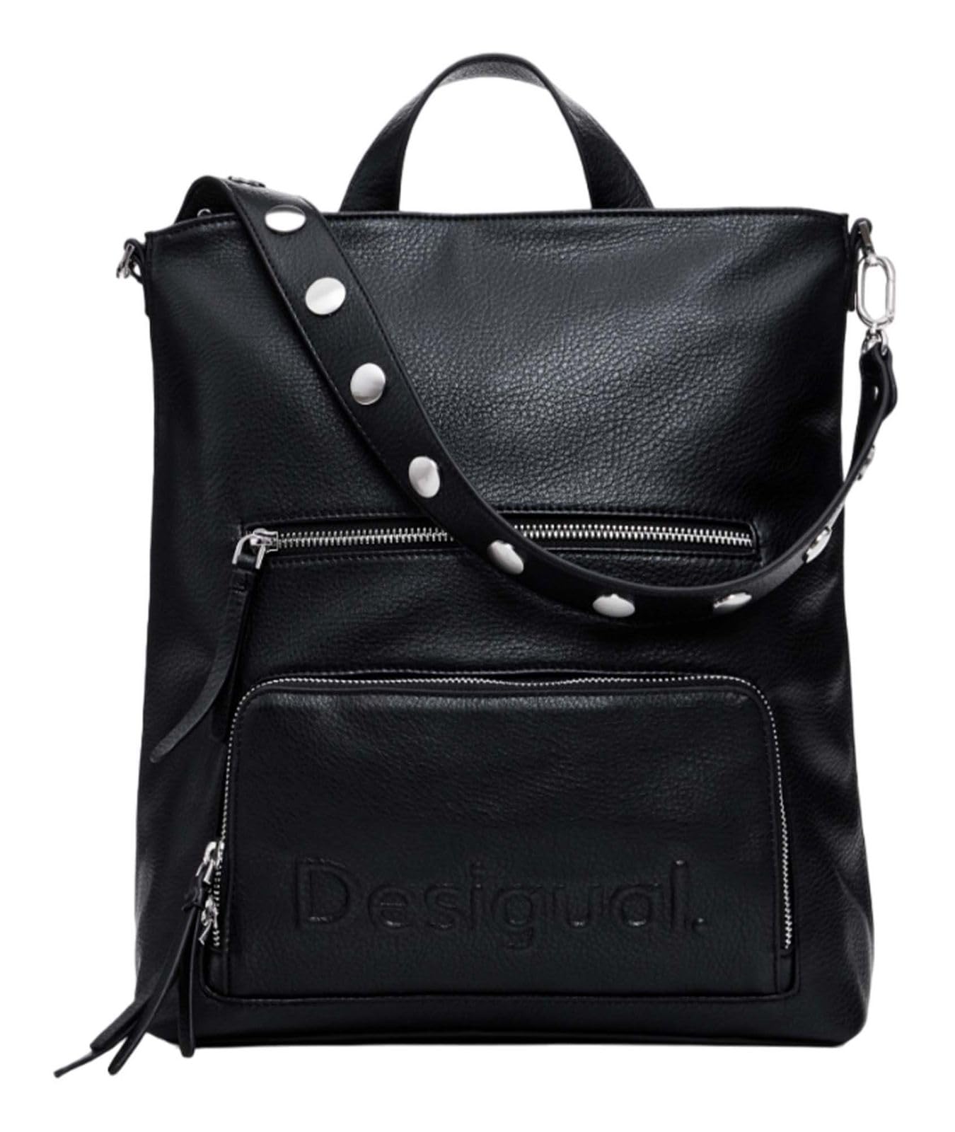 Desigual Women's Accessories PU Backpack Medium, black, One Size